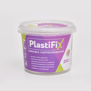 Замазка сантехническая банка 250 гр. PlastiFix - картинка 1
