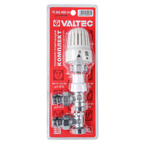 Терморегулятор радиаторный угловой 1/2 x 3/4" «евроконус» VALTEC VT.045.NER.04 - картинка 1