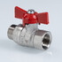 Кран шаровой СТАНДАРТ, никель, рукоятка бабочка 1/2", вн.-нар. PN40 (ГОСТ) VALTEC VT.123.N.04 - картинка 7