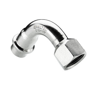 Отвод 90* с переходом на вн. р., нерж. сталь 18х1/2"  VALTEC VTi.956.I.001804 - картинка 1